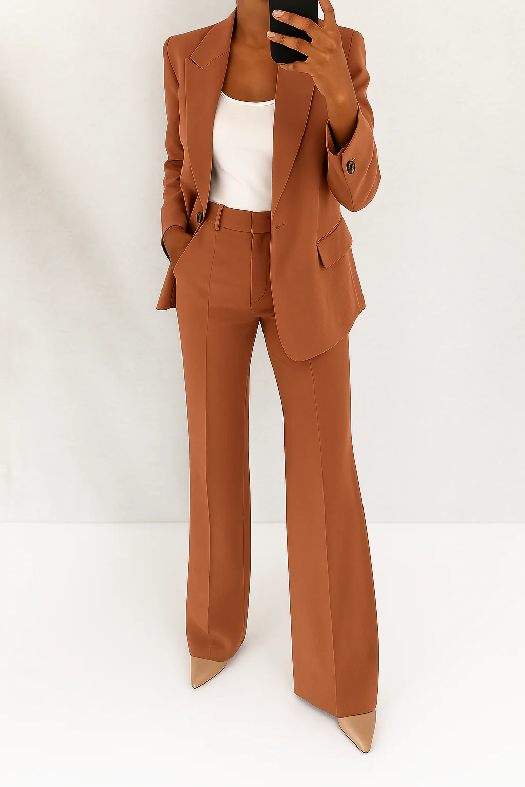 Yolanda | Black Velvet & Leather Winter Blazer