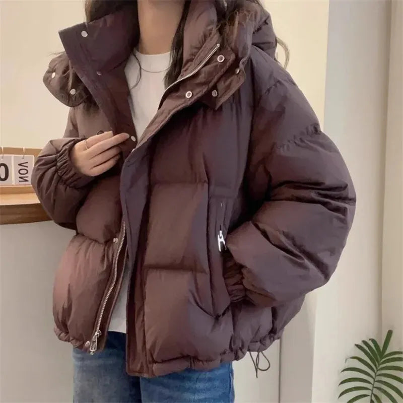Wilhelmina | Black Hooded Puffer Jacket Coat With Fur Trim