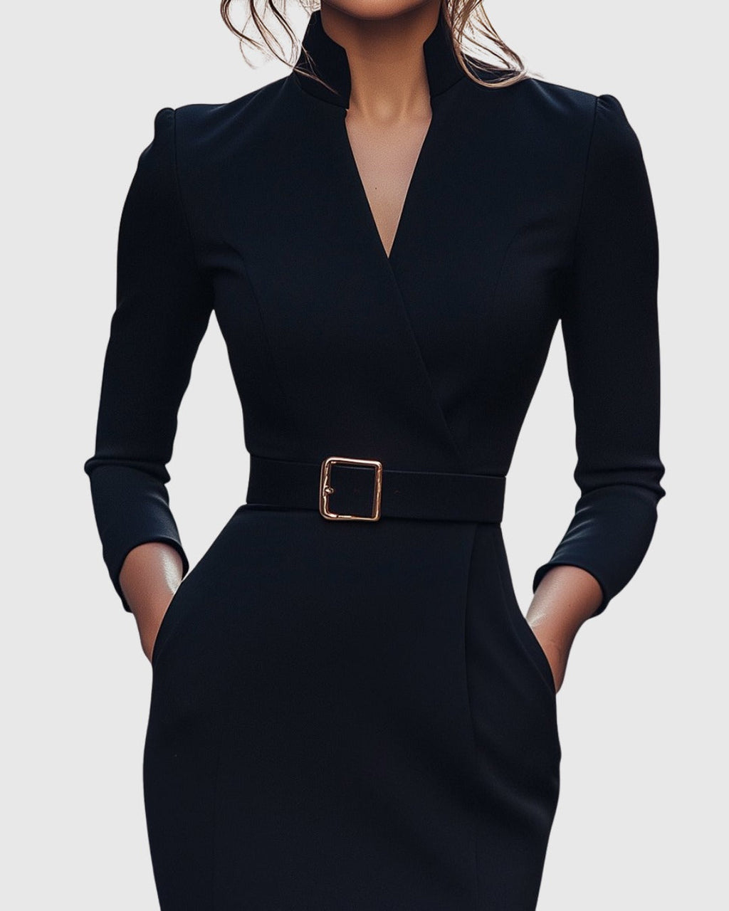Iliana | Women's Cocktail Dresses Bodycon Midi Long Sleeve