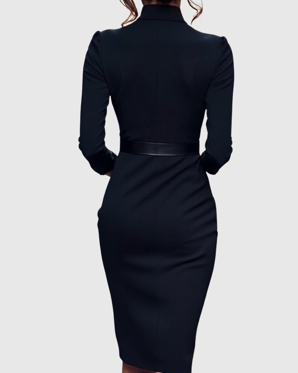 Iliana | Women's Cocktail Dresses Bodycon Midi Long Sleeve