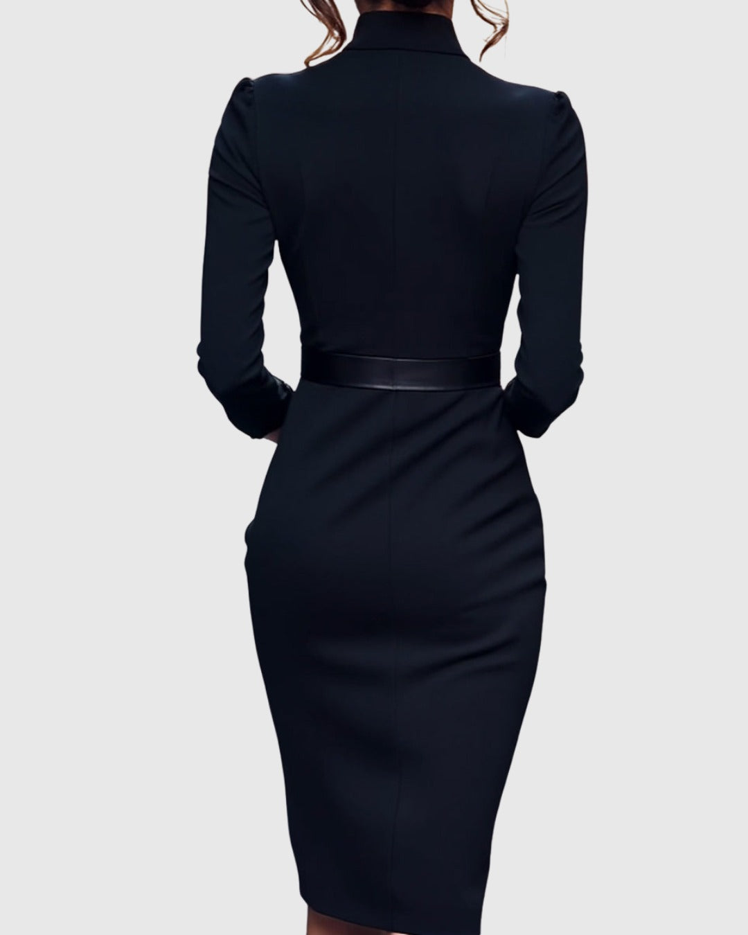 Iliana | Women's Cocktail Dresses Bodycon Midi Long Sleeve