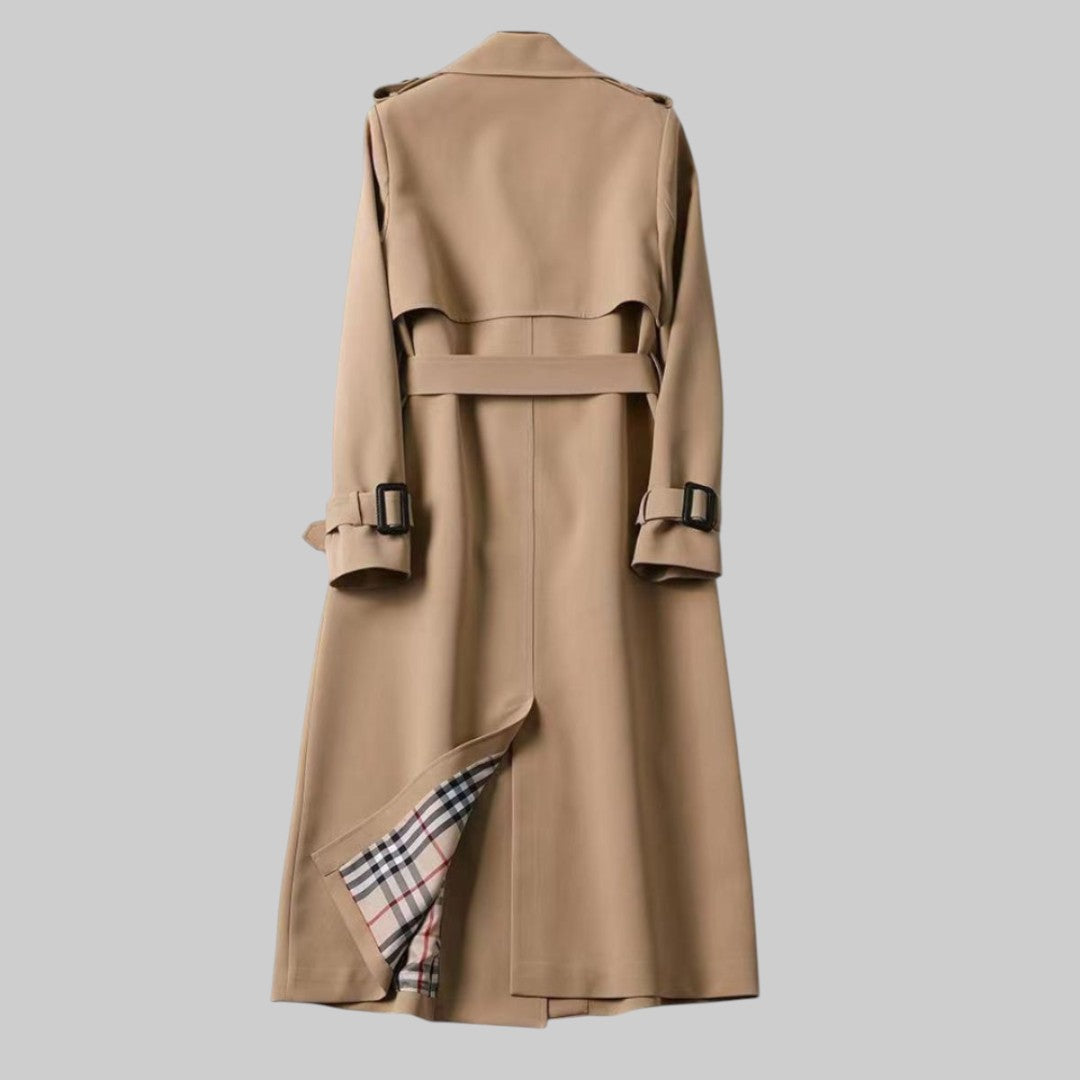 Arabella | Women Double Breasted Belted Long Trench Coat
