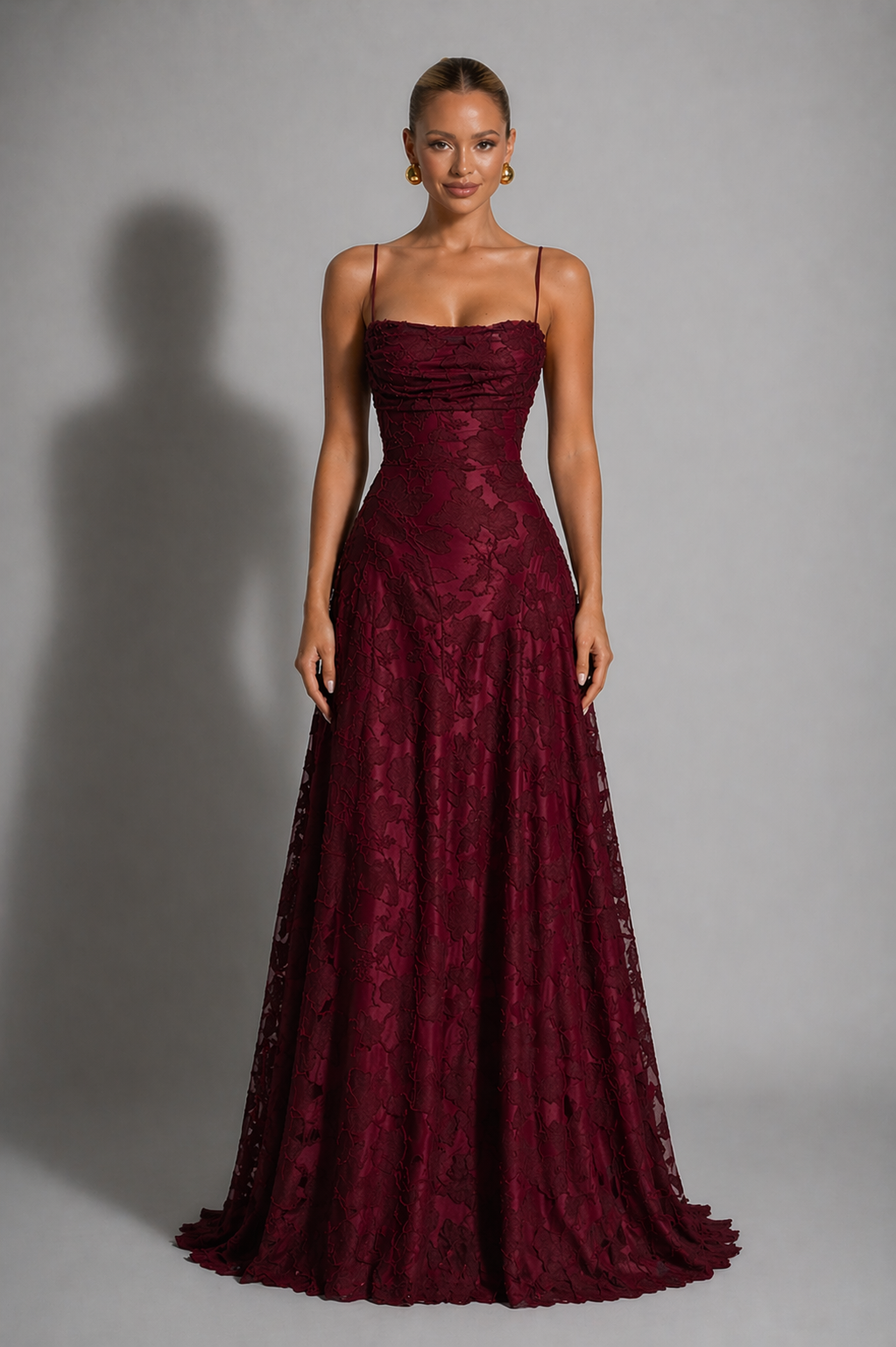 Francesca | Lace Wedding Gowns Maxi Strappy Evening Dress