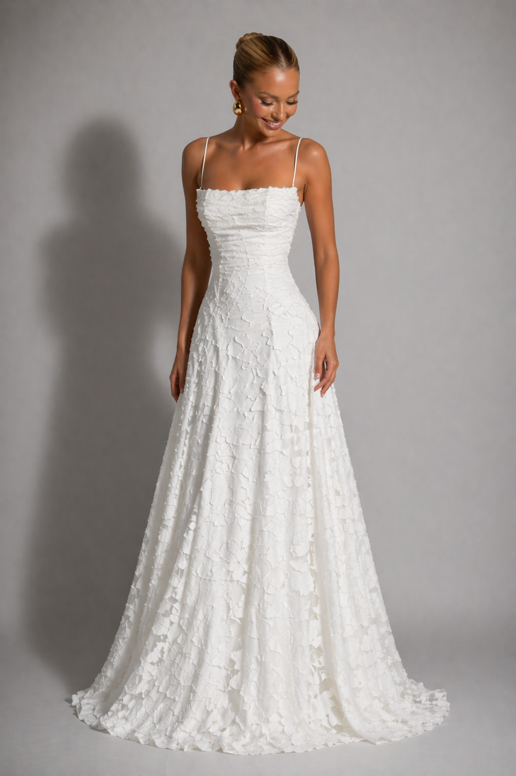 Francesca | Lace Wedding Gowns Maxi Strappy Evening Dress