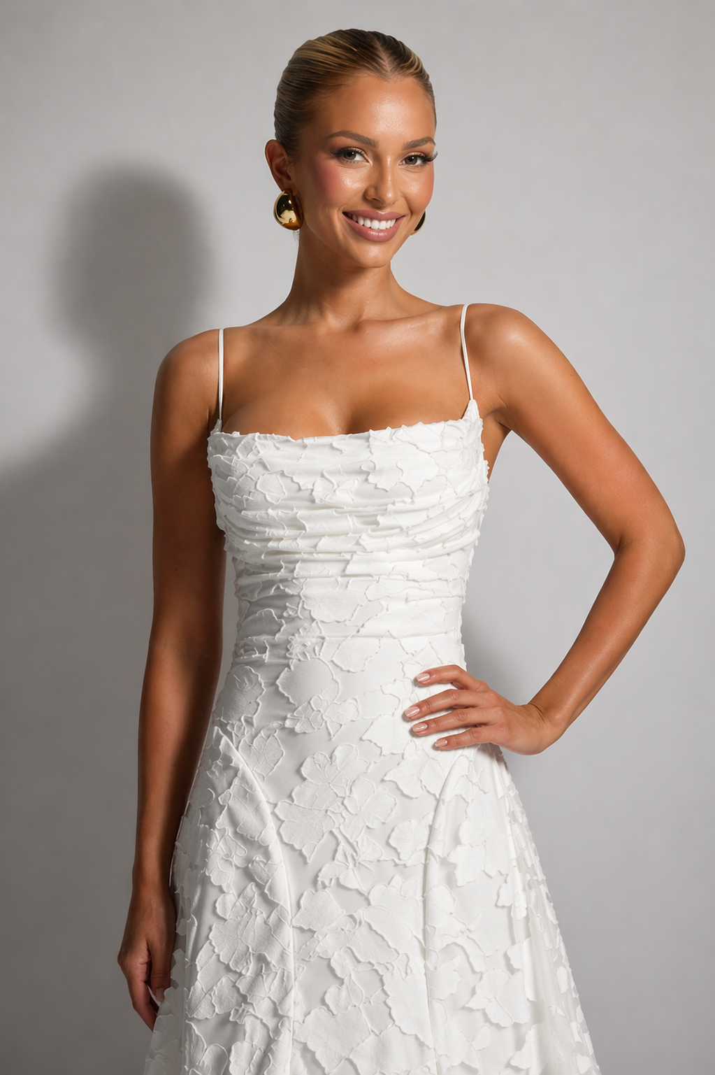 Francesca | Lace Wedding Gowns Maxi Strappy Evening Dress