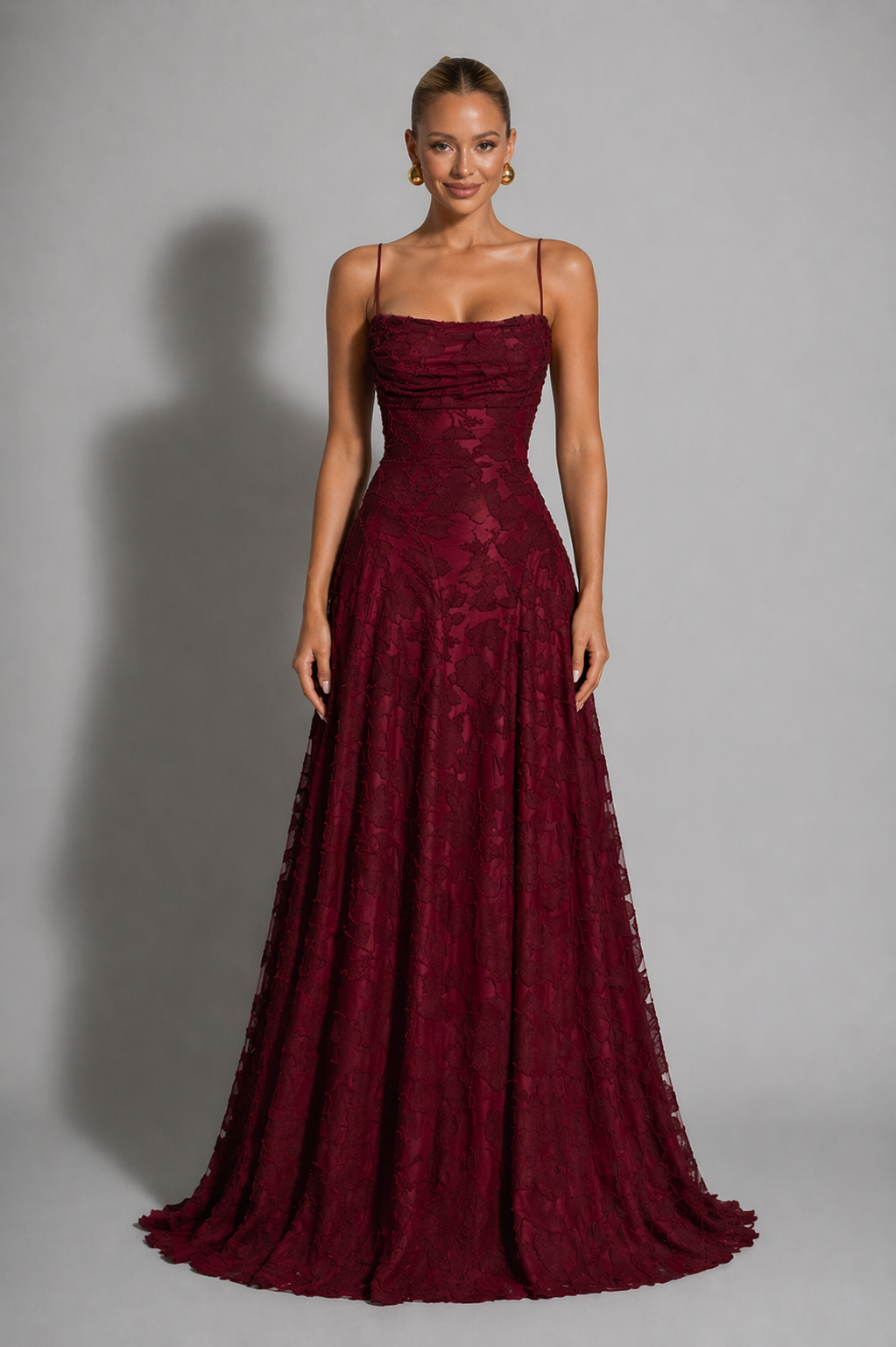 Francesca | Lace Wedding Gowns Maxi Strappy Evening Dress