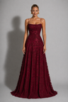 Francesca | Lace Wedding Gowns Maxi Strappy Evening Dress