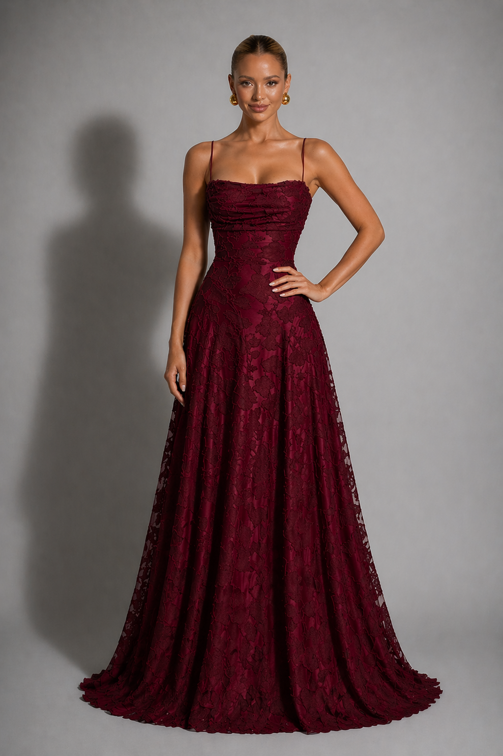 Francesca | Lace Wedding Gowns Maxi Strappy Evening Dress