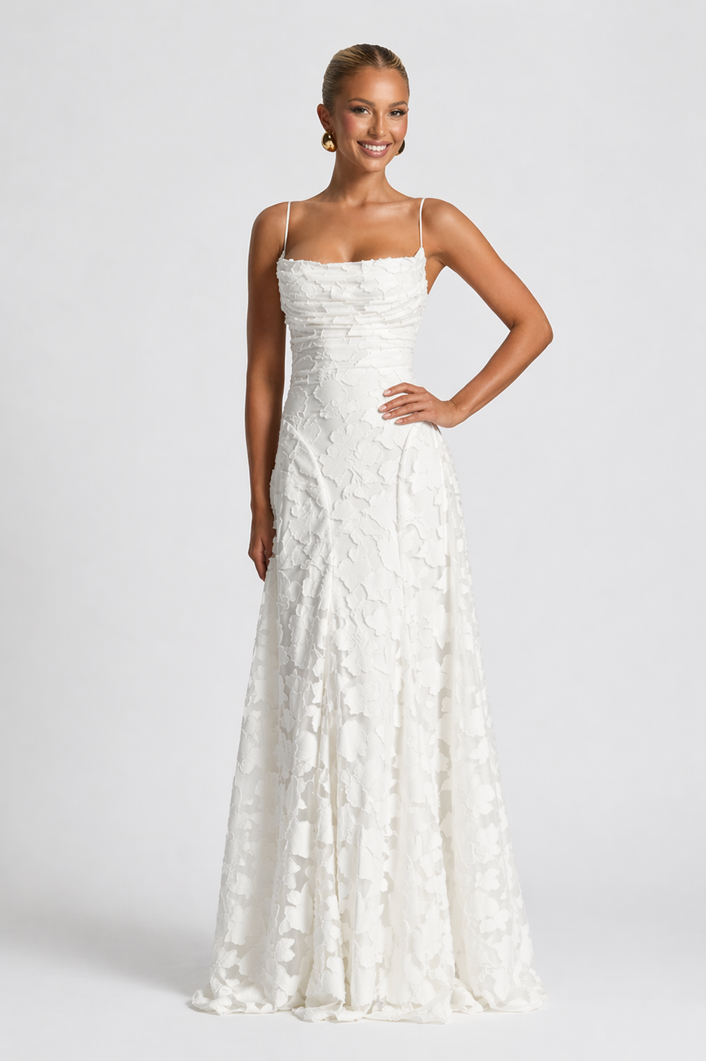 Francesca | Lace Wedding Gowns Maxi Strappy Evening Dress