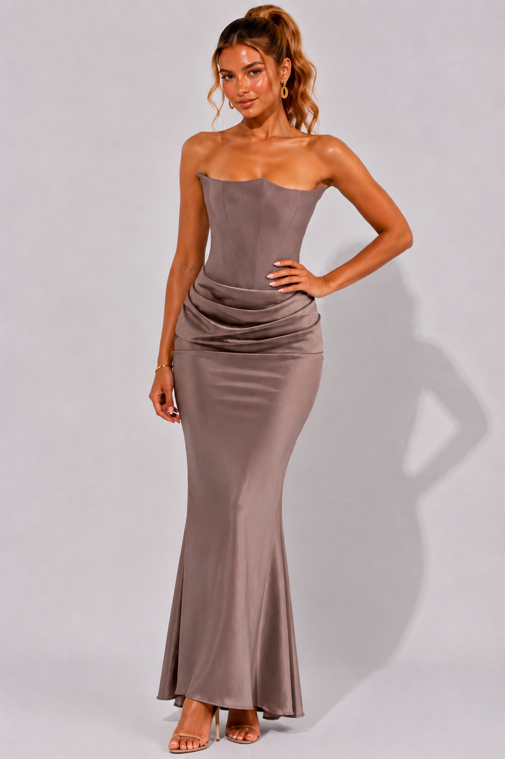 Amandine | Strapless Ball Gown Wedding Guest Dress