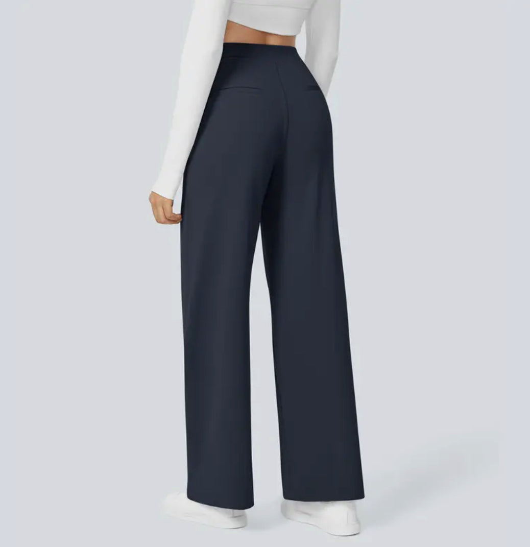 Octavia | Women Wide Leg Trousers High Waist Tailored Casual