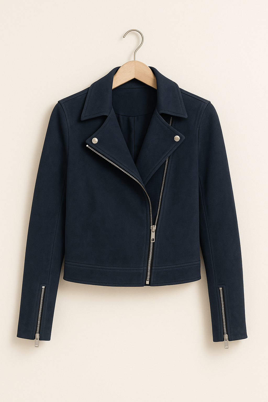 Fenella | Fringed Leather Biker Jacket for Women