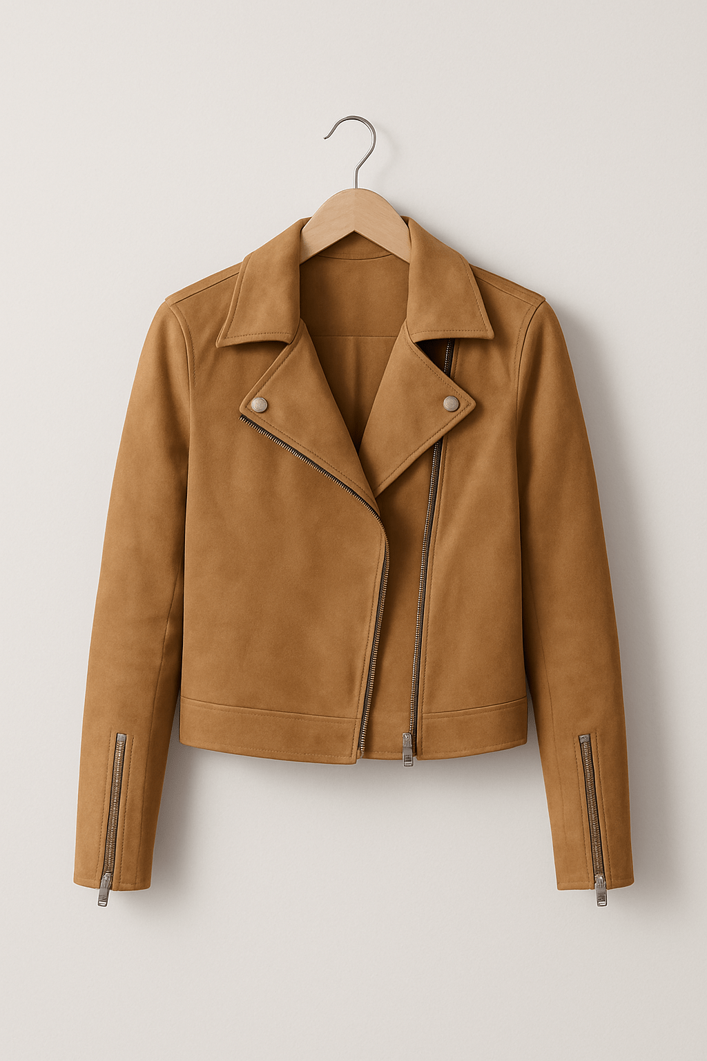 Fenella | Fringed Leather Biker Jacket for Women