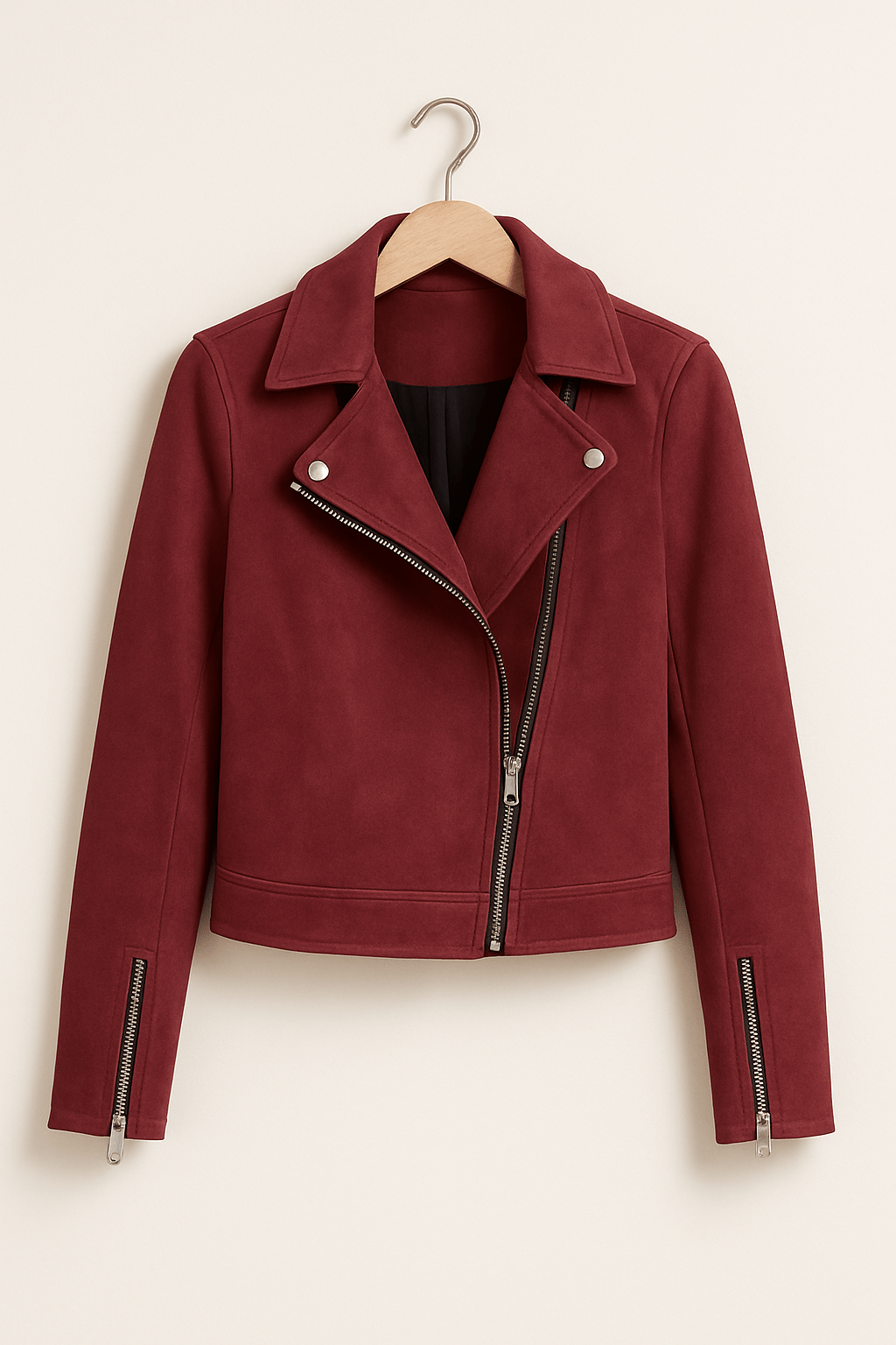 Fenella | Fringed Leather Biker Jacket for Women