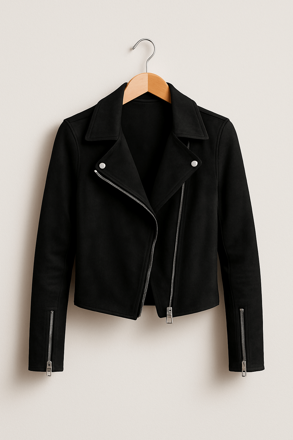 Fenella | Fringed Leather Biker Jacket for Women