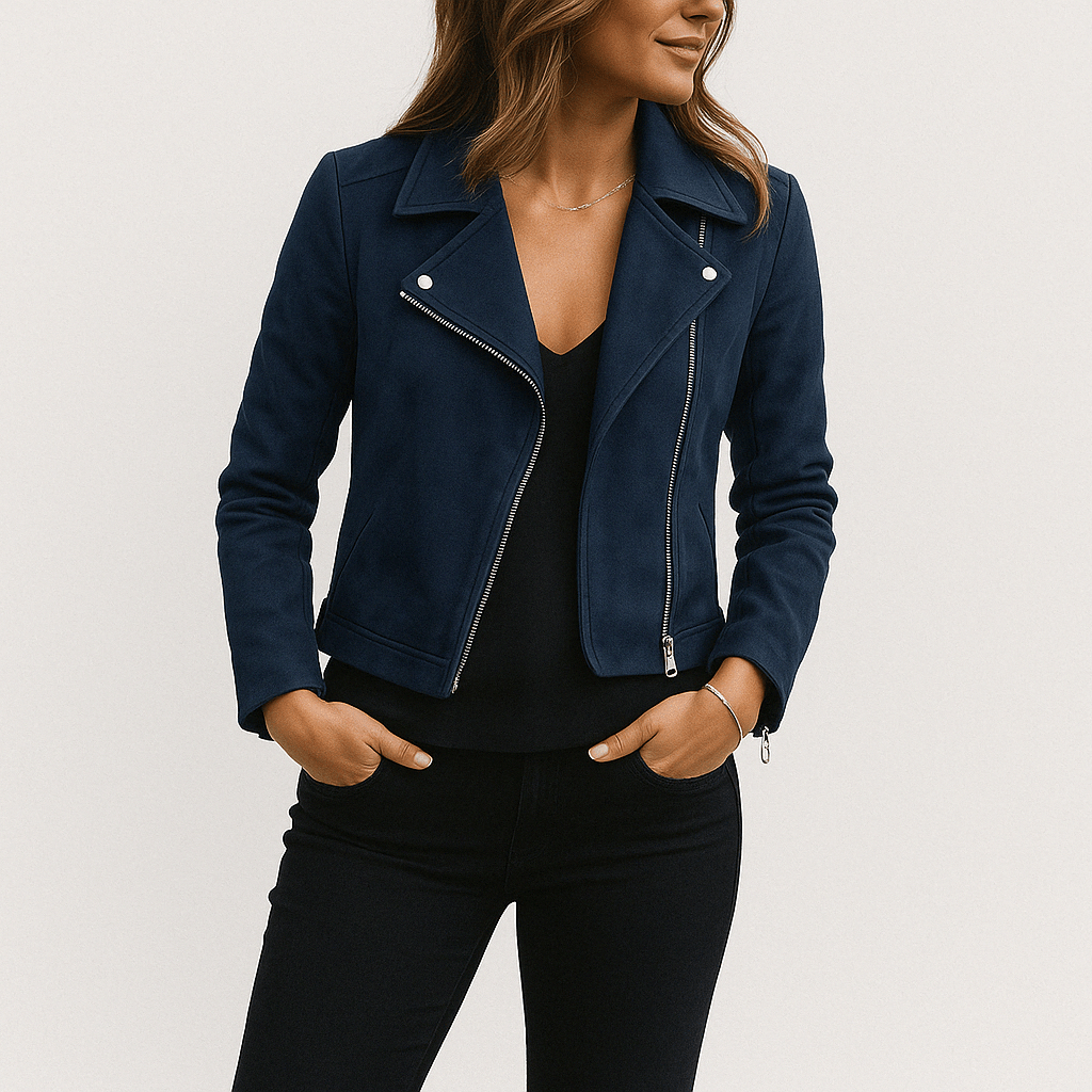 Fenella | Fringed Leather Biker Jacket for Women