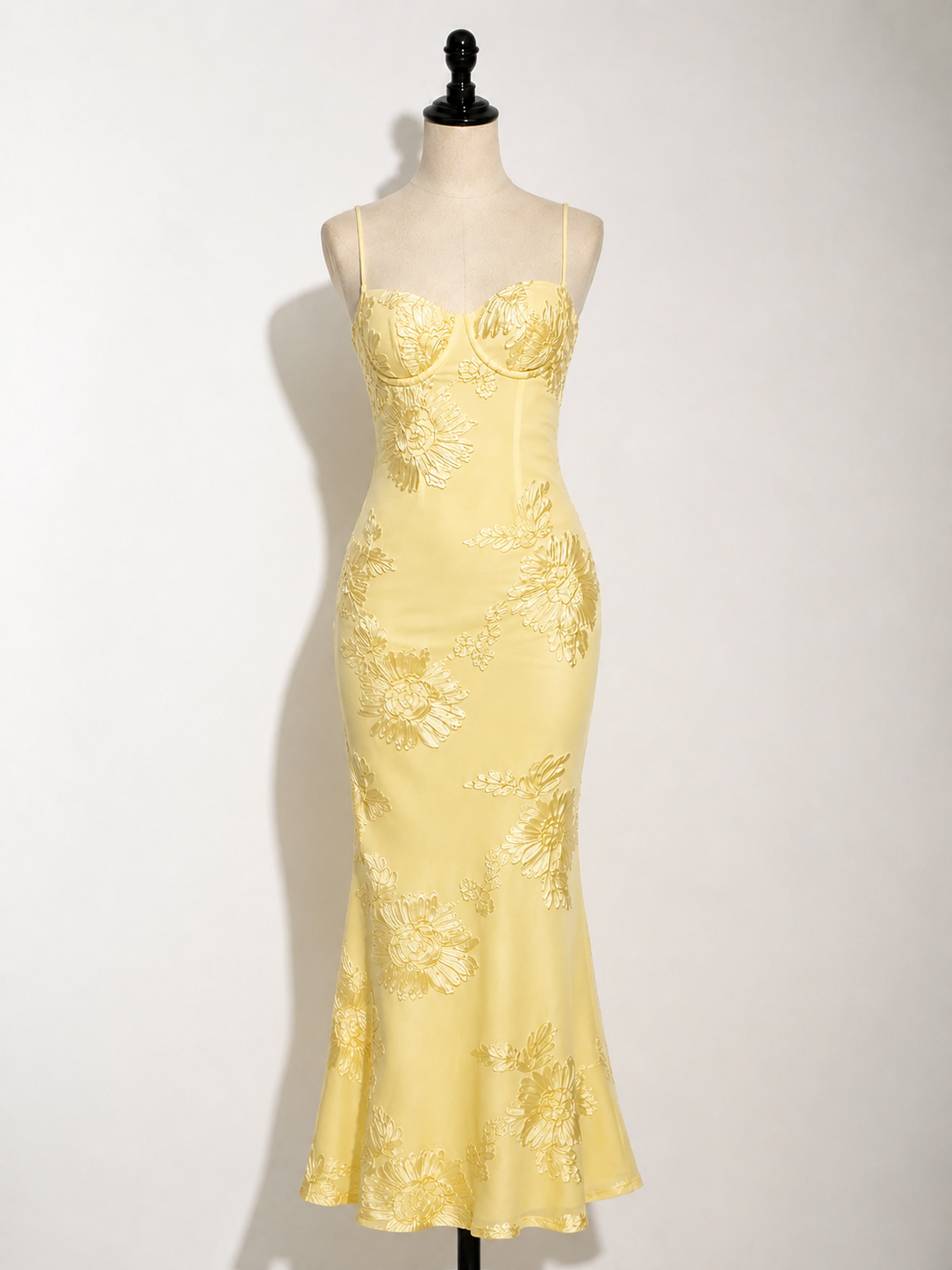 Celestine | Plus Size Evening Gowns Floral Jacquard Maxi Dress