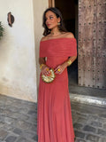 Iliana | One Shoulder Mesh Maxi Dress Wedding Guest