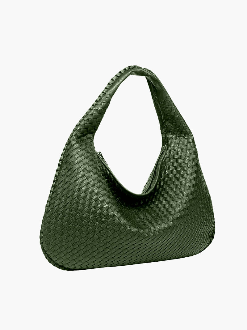 Iliana | Oversized Woven Tote Bag in Handwoven Overalls Style