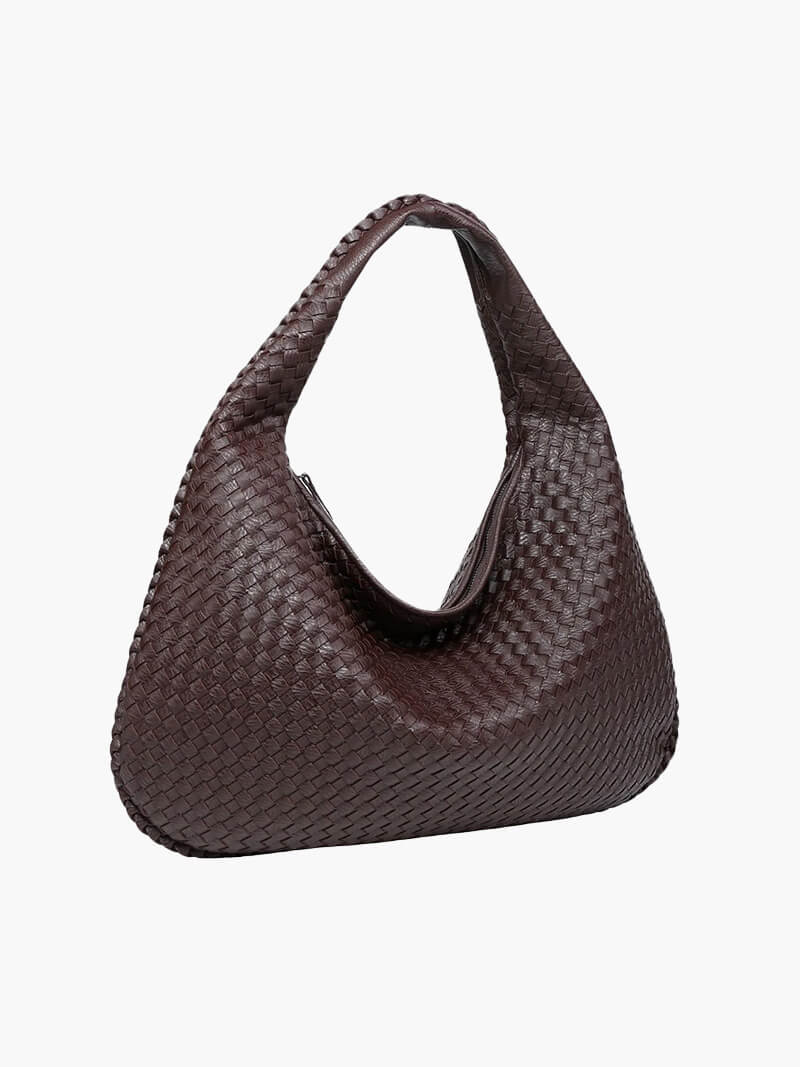 Iliana | Oversized Woven Tote Bag in Handwoven Overalls Style