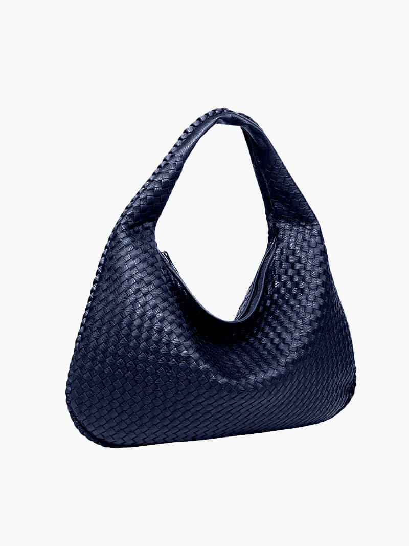 Iliana | Oversized Woven Tote Bag in Handwoven Overalls Style