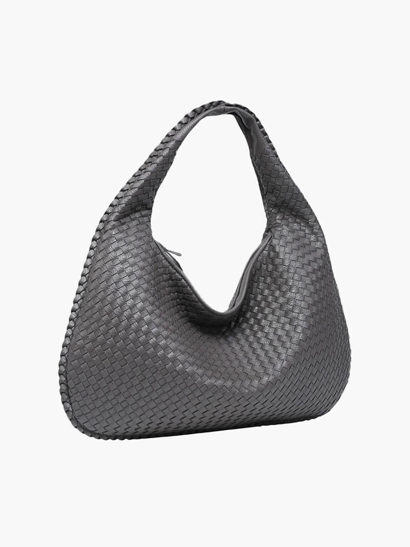Iliana | Oversized Woven Tote Bag in Handwoven Overalls Style