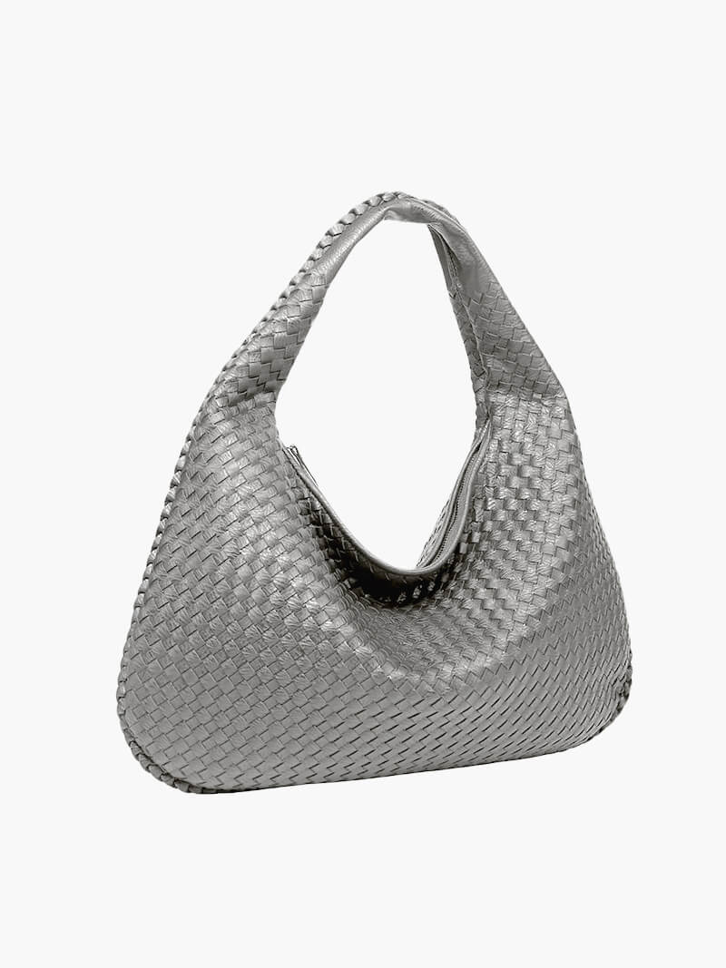 Iliana | Oversized Woven Tote Bag in Handwoven Overalls Style