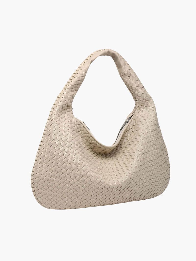 Iliana | Oversized Woven Tote Bag in Handwoven Overalls Style