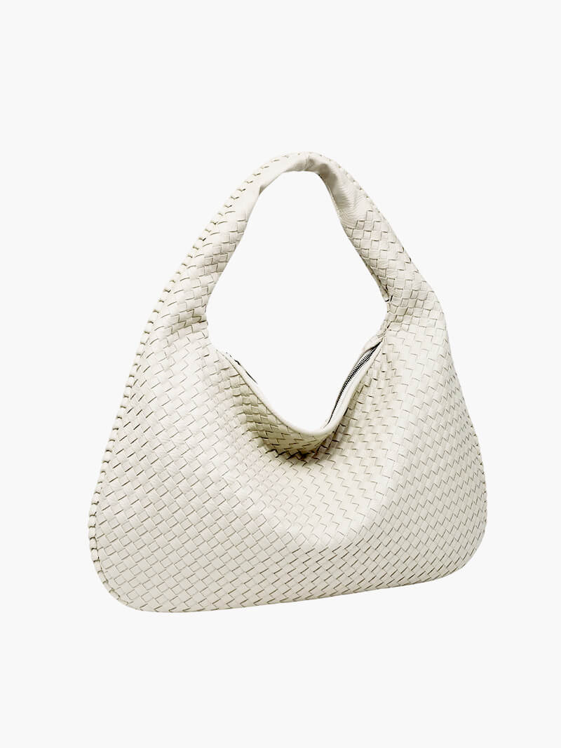 Iliana | Oversized Woven Tote Bag in Handwoven Overalls Style