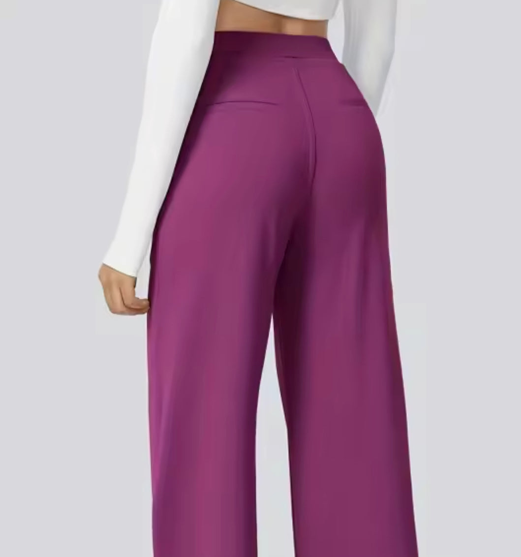 Octavia | Women Wide Leg Trousers High Waist Tailored Casual