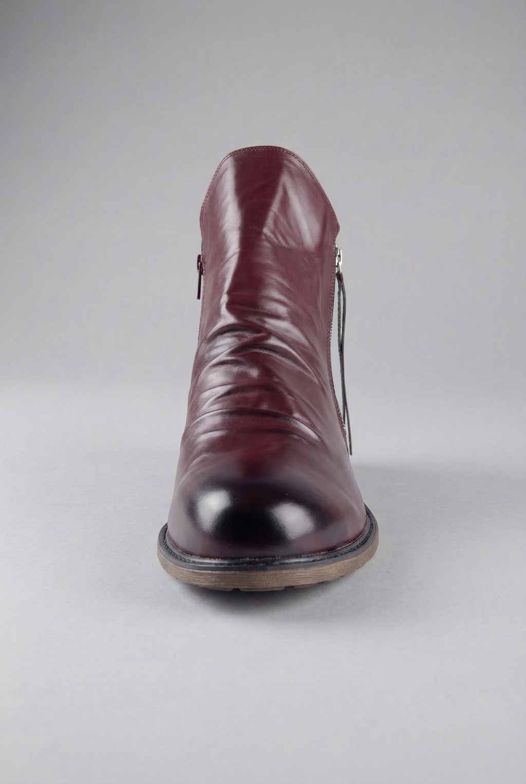 Augustin | Black Suede Leather Low Heel Ankle Boots