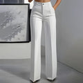 Ghislaine | Wide Leg High Waist Tailored Trousers