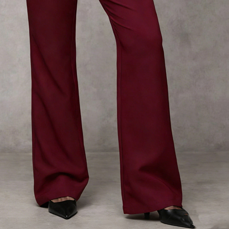 Nadia | High Waisted Wide Leg Trousers For Smart Casual Wear
