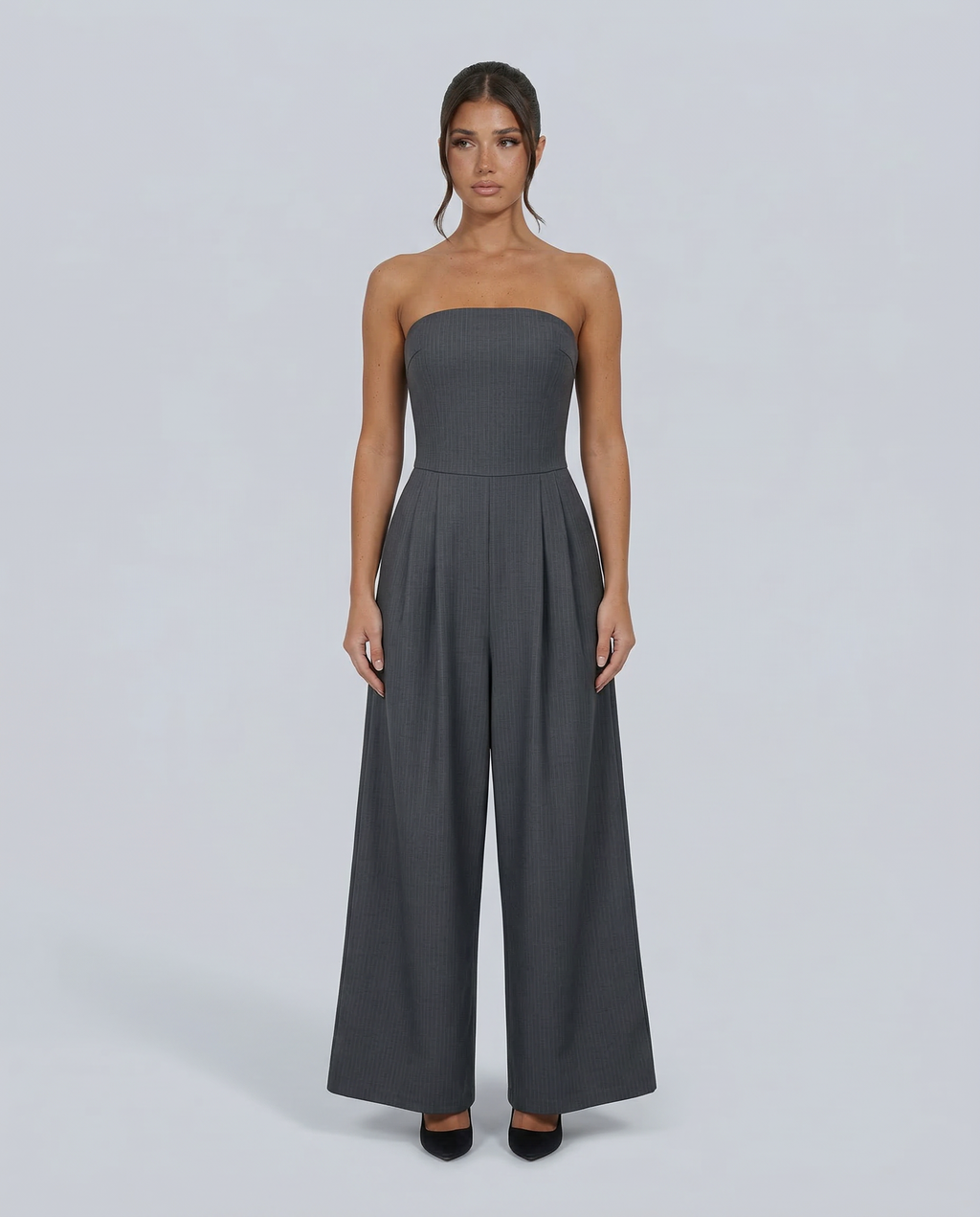 Manon | Strapless Wide Leg Jumpsuit For Wedding Guest & Events