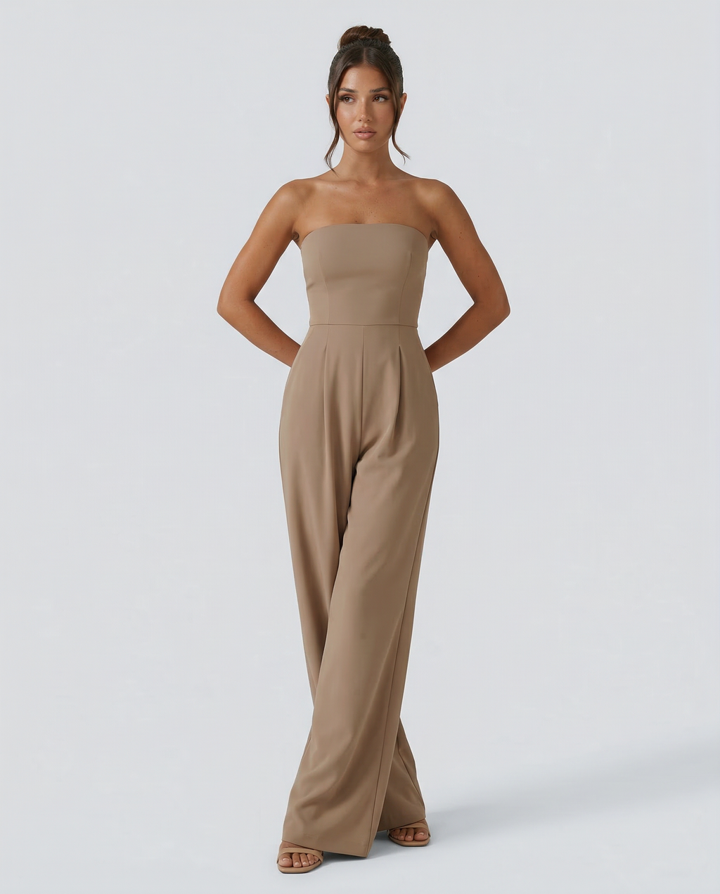 Manon | Strapless Wide Leg Jumpsuit For Wedding Guest & Events