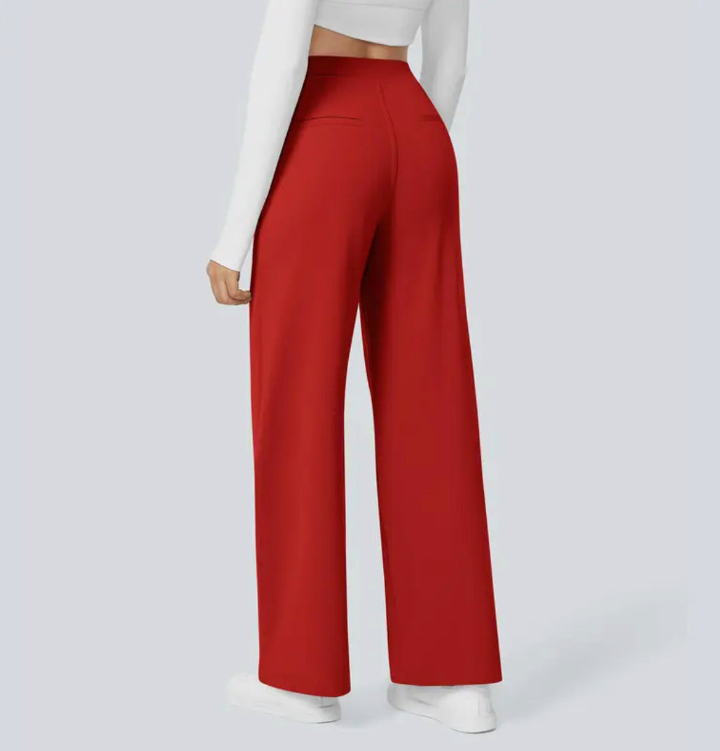 Octavia | Women Wide Leg Trousers High Waist Tailored Casual