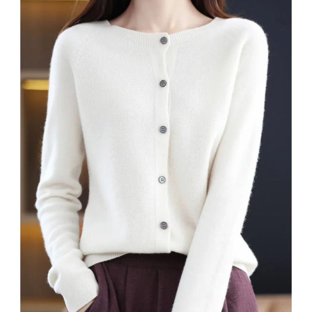 Felicity | Women's Cashmere V-Neck Cardigan for Work & Weekend