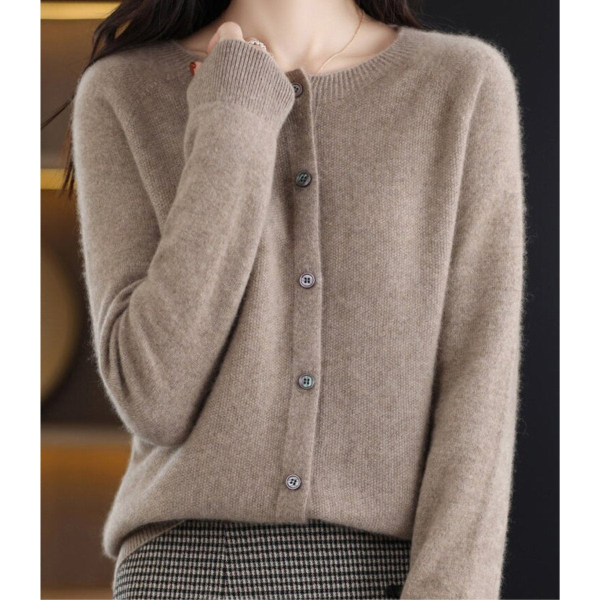 Felicity | Women's Cashmere V-Neck Cardigan for Work & Weekend