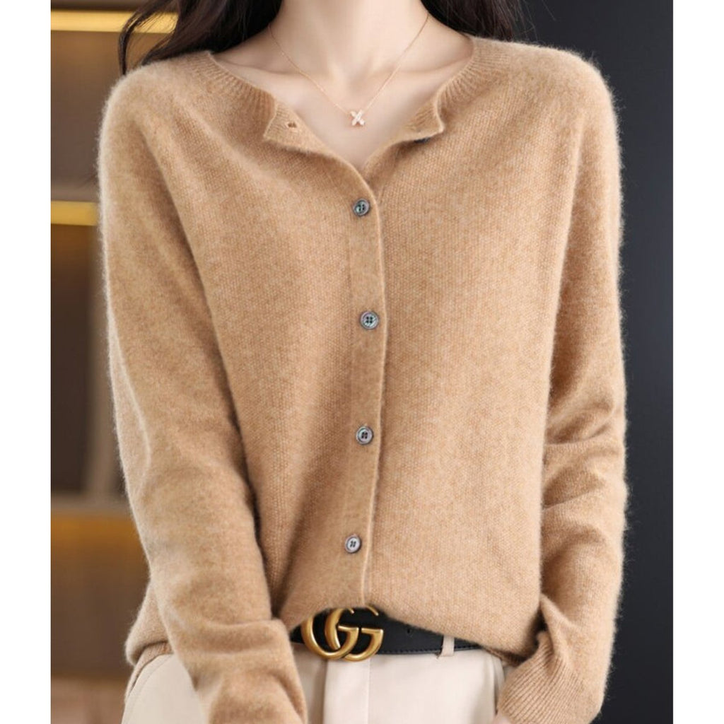 Felicity | Women's Cashmere V-Neck Cardigan for Work & Weekend