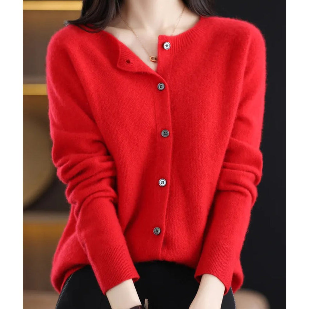 Felicity | Women's Cashmere V-Neck Cardigan for Work & Weekend