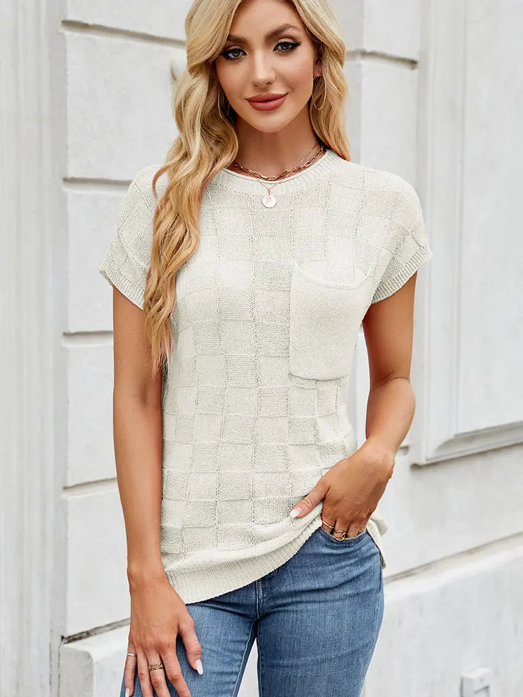 Edith | Crochet Knit Sweater Relaxed Casual Jumper
