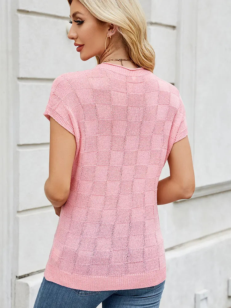 Edith | Crochet Knit Sweater Relaxed Casual Jumper
