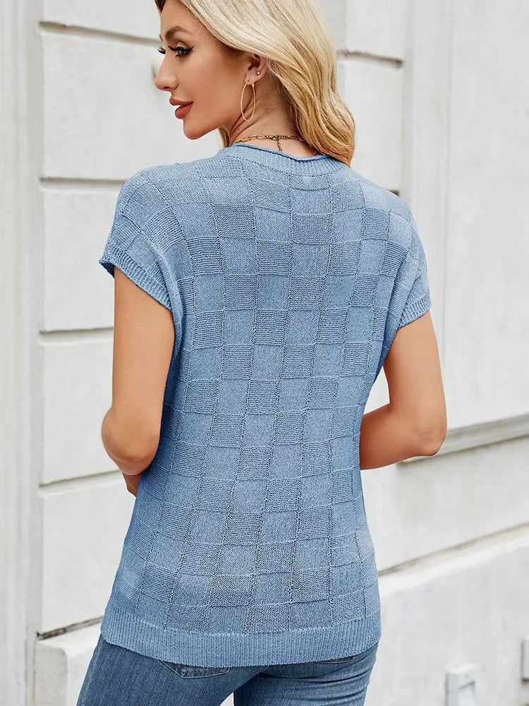 Edith | Crochet Knit Sweater Relaxed Casual Jumper