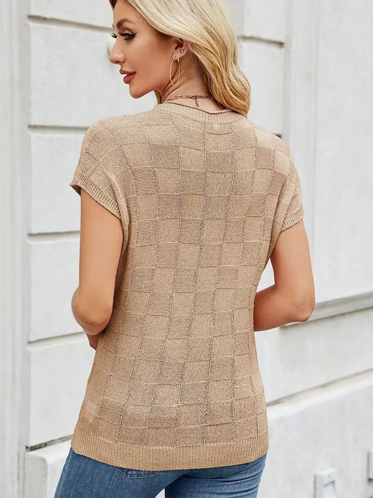 Edith | Crochet Knit Sweater Relaxed Casual Jumper
