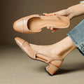 Lavinia | Women's Black Slingback Block Heel Pumps