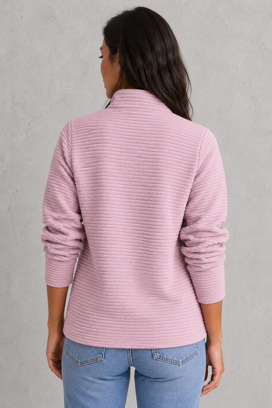 Felicity | Cashmere Knitted Half Zip Jumper Sweater Knit