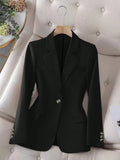 Arabella | Womens Black Blazer Jacket Tailored Office Casual