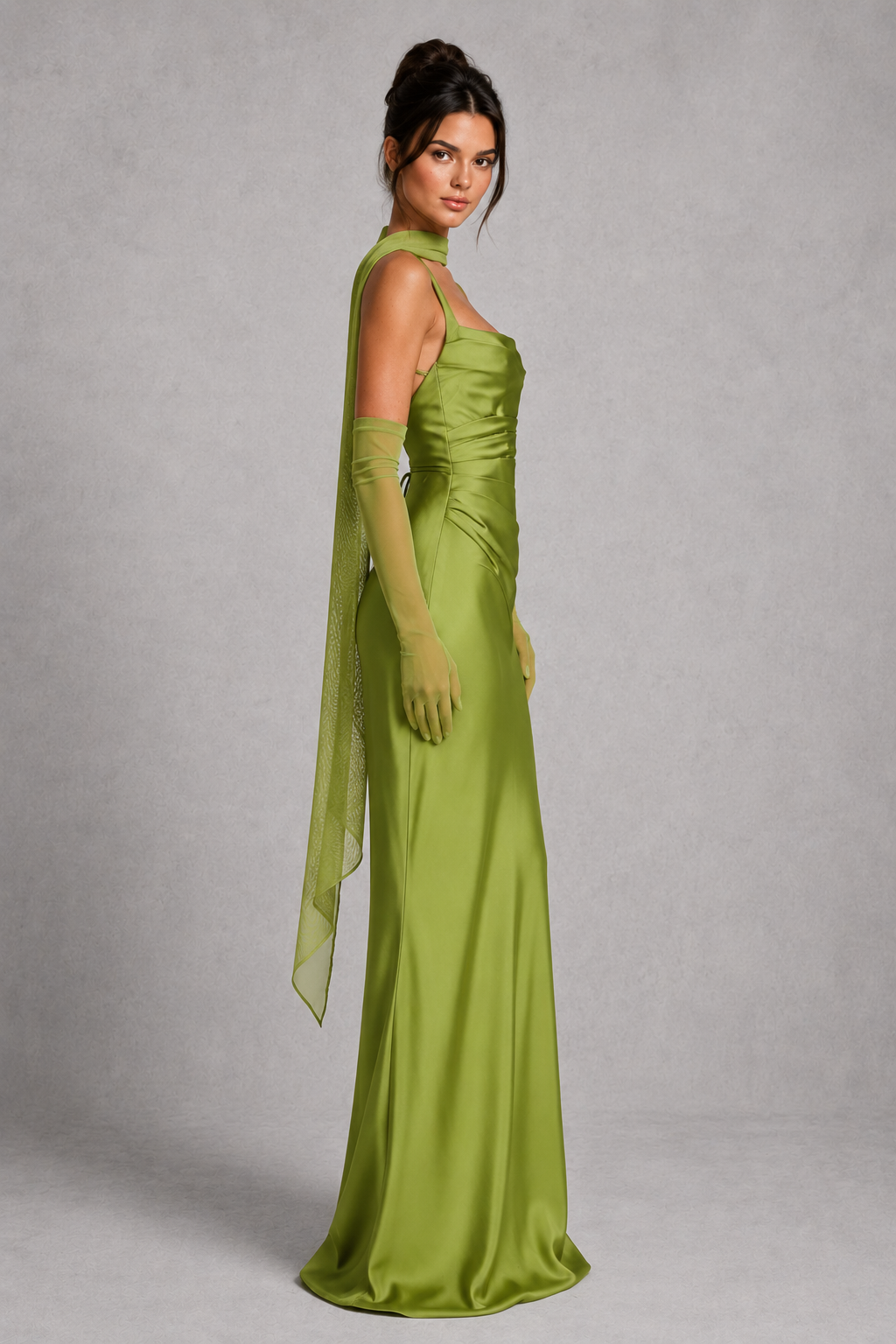 Bryony | Plus Size Evening Dresses Corset Satin Maxi Formal
