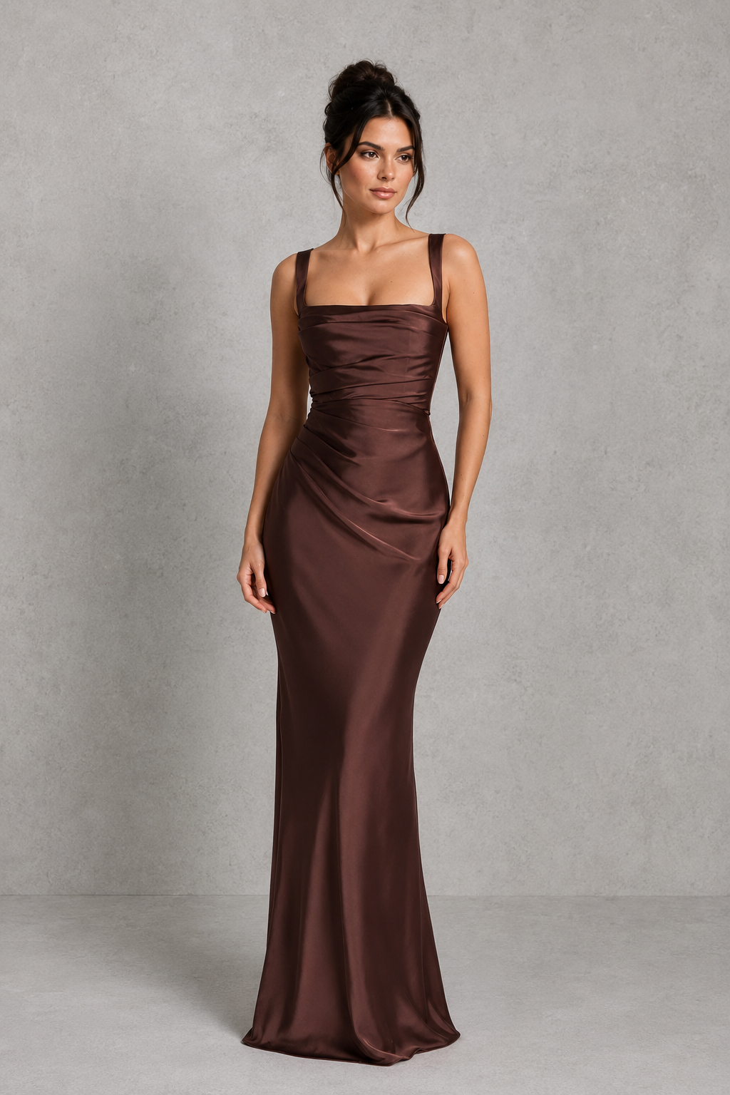Bryony | Plus Size Evening Dresses Corset Satin Maxi Formal