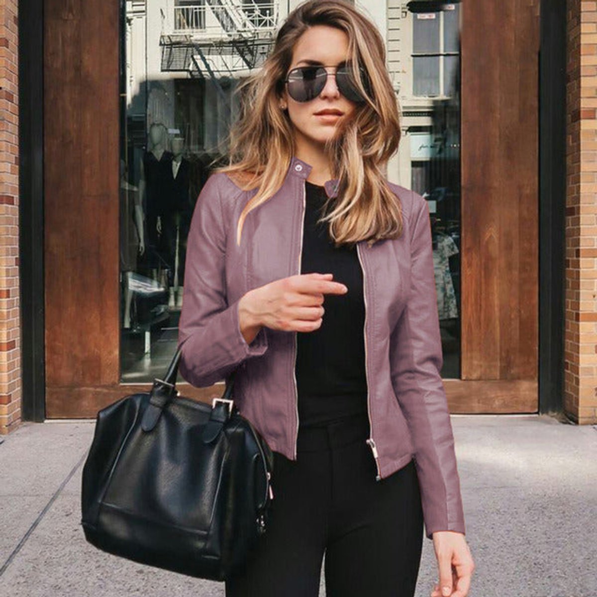 Bryony | Women's Faux Leather Jacket for City & Weekend Style
